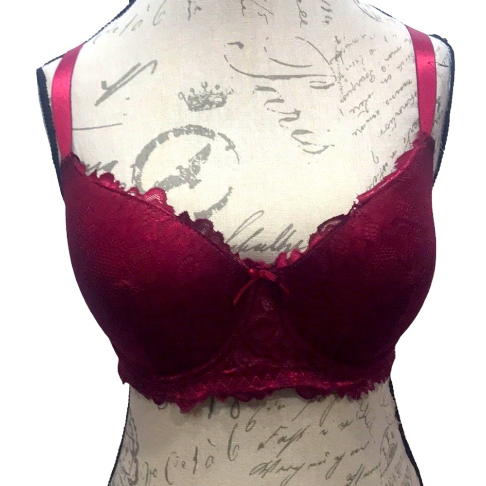 Bra Bundle Red & Black Set Of Two Size 38d - image 3